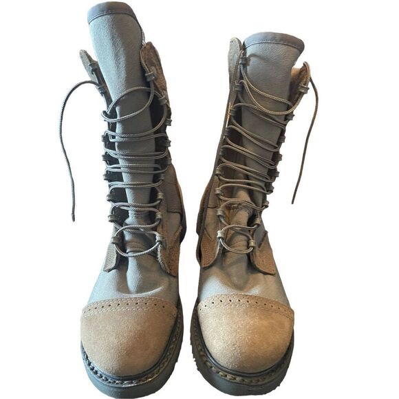 Corcocan Mens Brown Suede Leather Full Force Footwear Combat Boots Size 7.5 - Picture 11 of 16